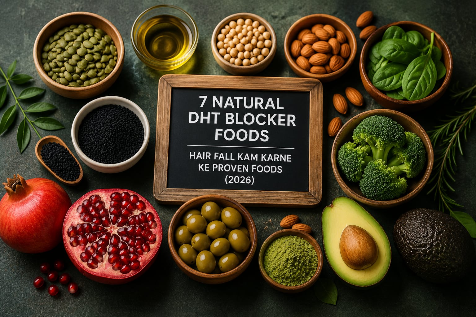 7 Natural DHT Blocker Foods in Indian Kitchen: Hair Fall Kam Karne ke Proven Foods (2026)